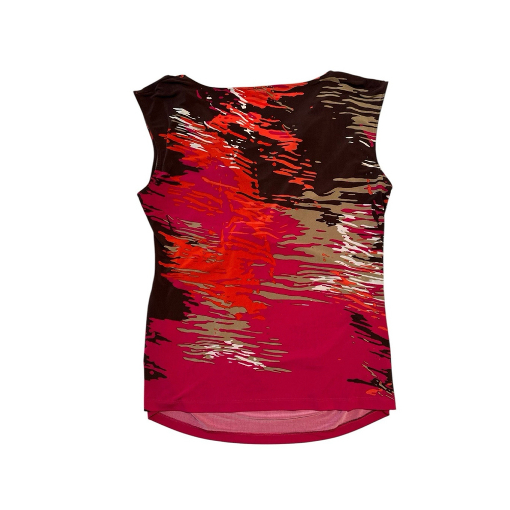 Chaus New York Sleeveless Cowl Pleats Career Shell Top Blouse Womens XL - Picture 10 of 12